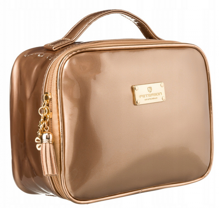 Organizator de călătorie de culoare aurie cu mâner de transport - Peterson PTR-PTN K24-06-5963 GOLD [1]