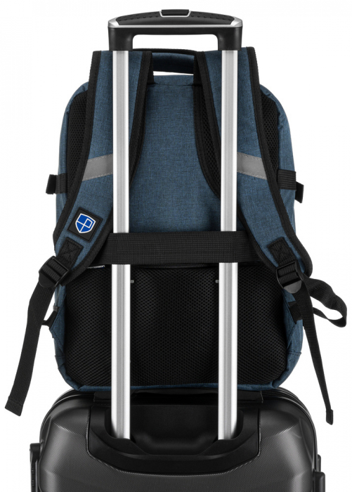 Rucsac de călătorie, impermeabil din poliester, cu spațiu pentru laptop - Peterson PTR-PTN PLG-02-T NA+BL [4]