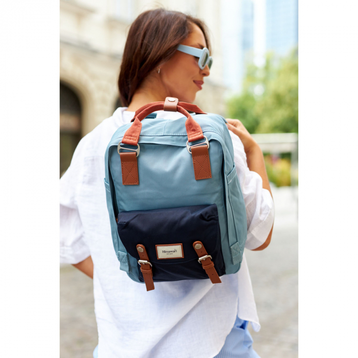 Rucsac urban albastru cu spațiu pentru laptop - Himawari PTR-188L-75(1) [5]