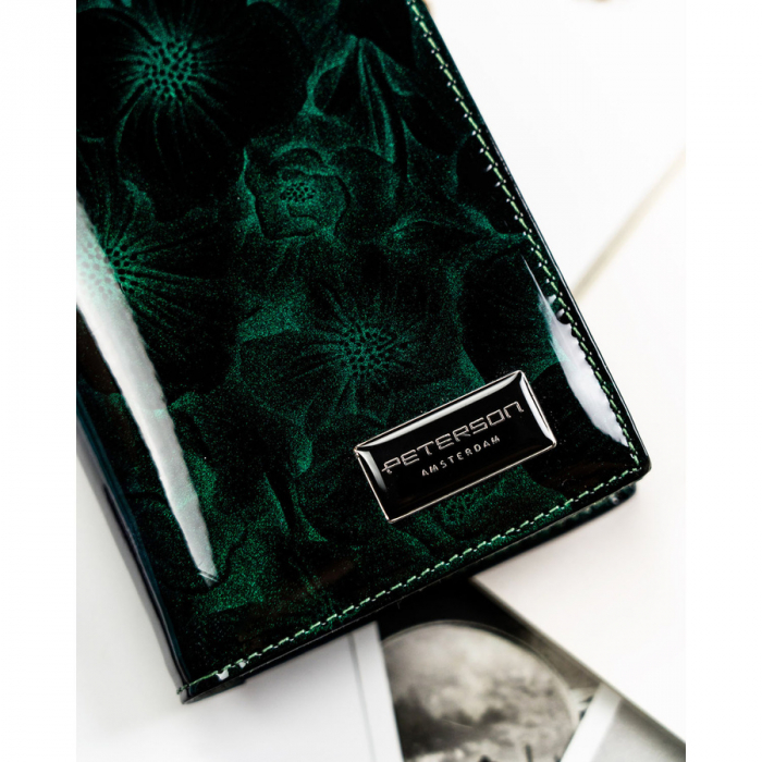 Portofel dama din piele naturala Peterson PTR-PTN PS1431-FDS GREEN [5]
