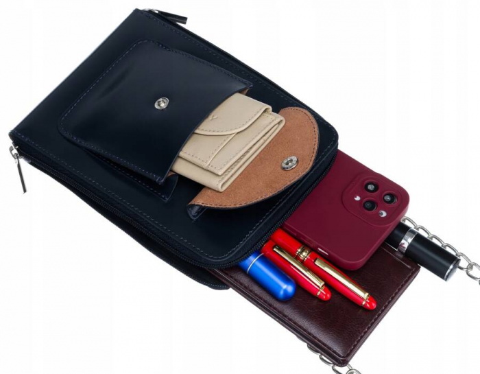 Mini geanta de dama din piele naturala PTR-4822-SB-4684 NAV [6]