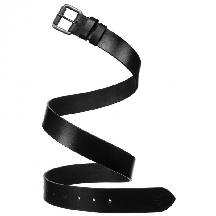 Curea bărbătească din piele neagră cu cataramă tradițională - Peterson PTR-PTN LTP-BUF-85 BLACK [7]