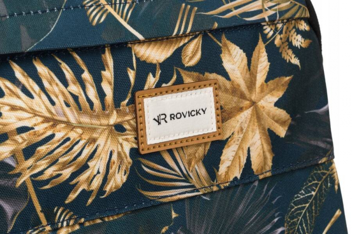 Rucsac clasic de damă din poliester cu model de plante - Rovicky PTR-R-PST-9268 02 [5]