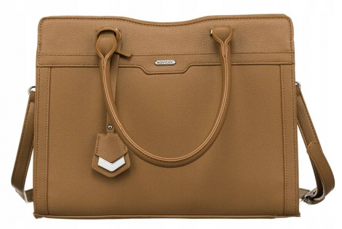 Geanta shopper de dama eleganta, incapatoare, din piele ecologica - Rovicky PTR-R-072-02-0324 BEI [2]