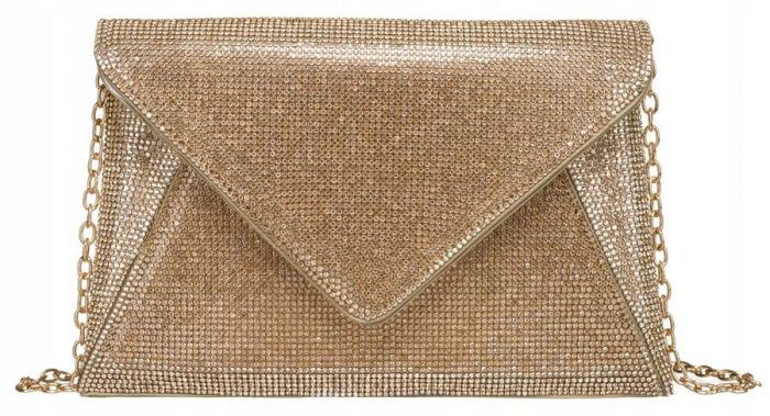 Geantă clutch de damă elegantă pe lant - Peterson PTR-PTN XS101-8702 GOLD [2]