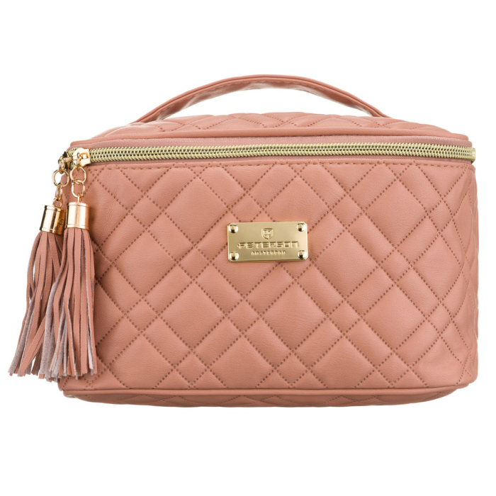 Geantă cosmetică roz, din material sintetic matlasat, cu închidere cu fermoar - Peterson PTR-PTN KOS-DA-11-3231 P [2]