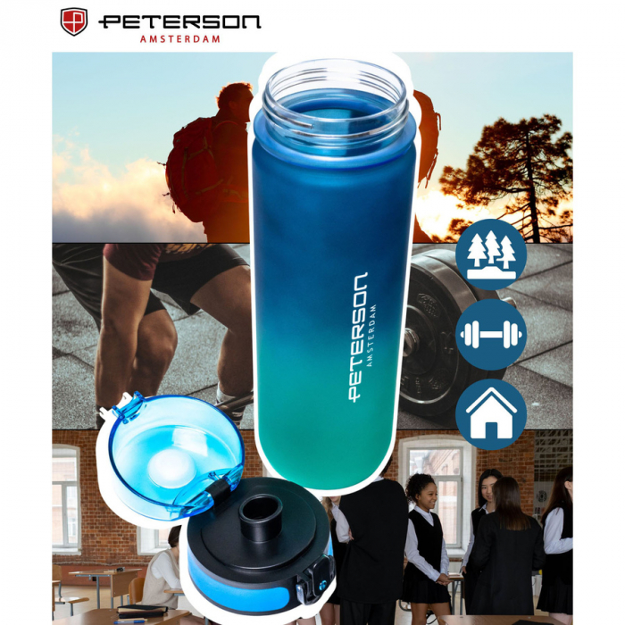 Sticlă de apă Tritan albastră - Peterson PTR-PTN HY-001-750-9492 [3]