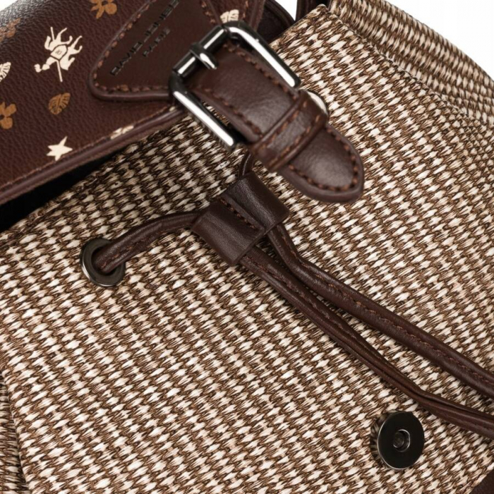 Rucsac elegant de dama din piele ecologica - David Jones PTR-6875-3 BRO [5]