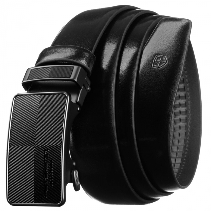 Curea din piele naturala pentru barbati Peterson PTR-PTN A011 BLACK [1]