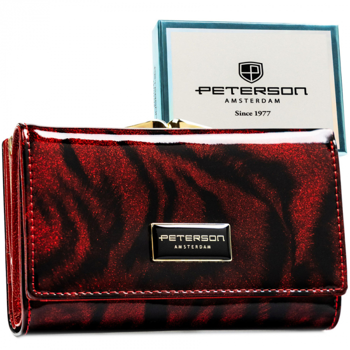 Portofel din piele pentru femei Peterson PTR-PTN PS108-TDS RED [1]
