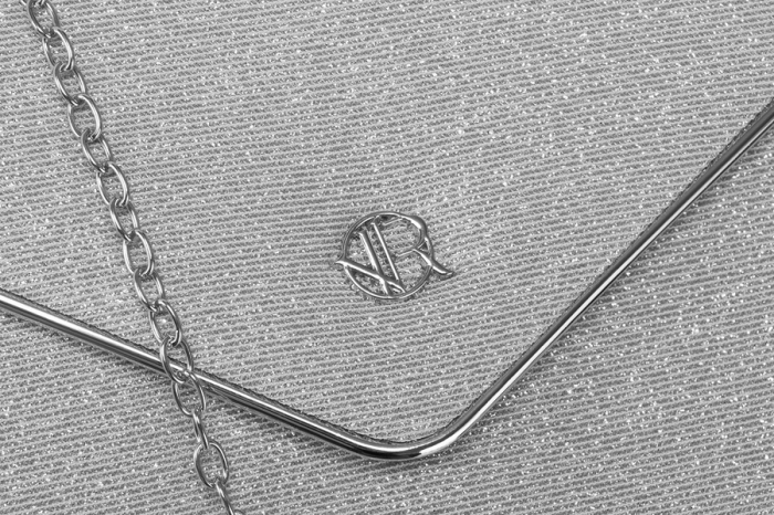 Geantă clutch damă cu sclipici - Rovicky PTR-R-XS014-8627 SIL [4]
