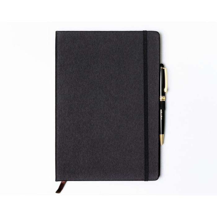 Caiet negru B5 cu linii imprimate - Peterson PTR-PTN NOT-6-LN-Q1 BLAC [2]