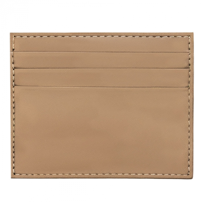 Husa pentru carduri din piele naturala de culoare bej inchis PTR-CC323-ACL-1275 CHIKU [1]