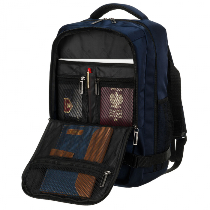 Rucsac de călătorie bleumarin cu două compartimente și închidere cu fermoar - Peterson PTR-PTN BIELIK-6507 NAVY [7]