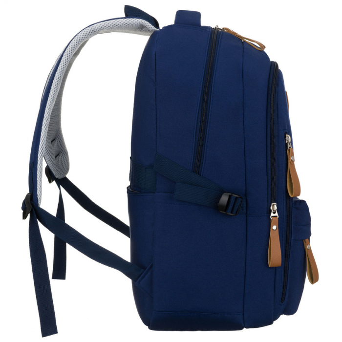 Rucsac școlar pentru copii din poliester bleumarin cu compartiment pentru laptop - Peterson PTR-PTN BHX-01-9266 Navy [3]