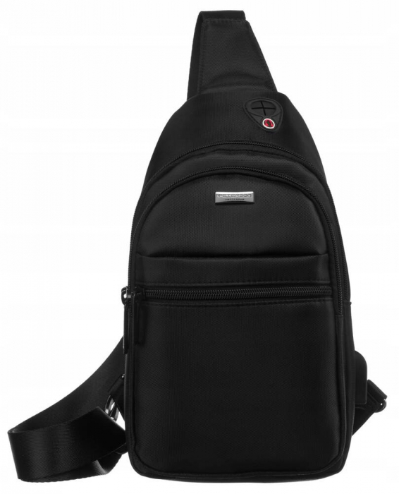 Geanta-rucsac de umar pentru barbati cu port USB - Peterson PTN 73206-7776 BL [2]