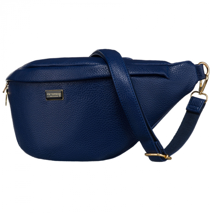 Borsetă sport bleumarin pentru femei din piele ecologică, tip borseta sau geantă crossbody Peterson PTR-PTN SSY-2-F19 NAVY [3]