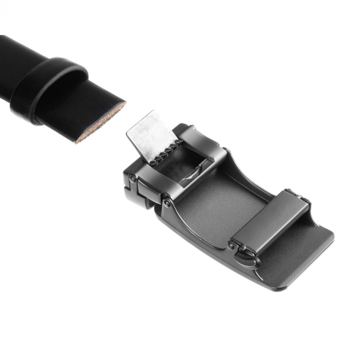 Curea din piele naturala pentru barbati Peterson PTR-PTN A011 BLACK [3]