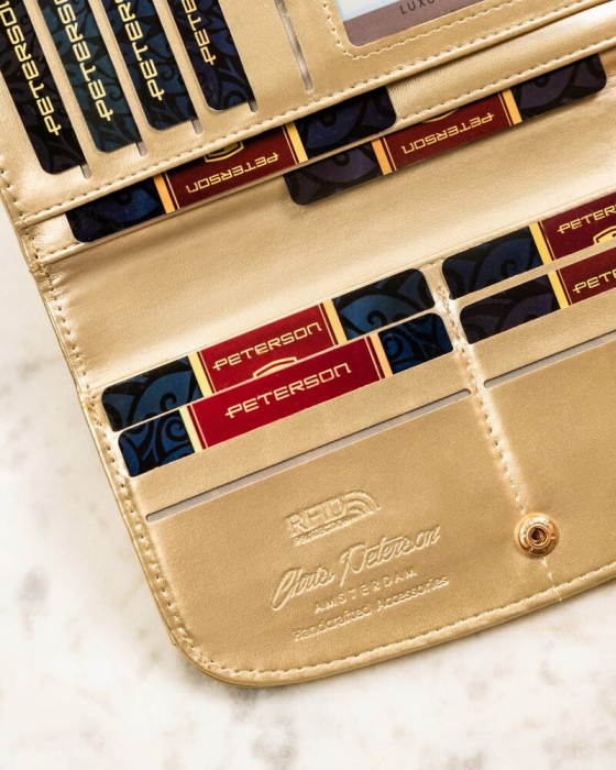 Portofel dama din piele Peterson PTR-PTN 1841-F8 GOLD [7]