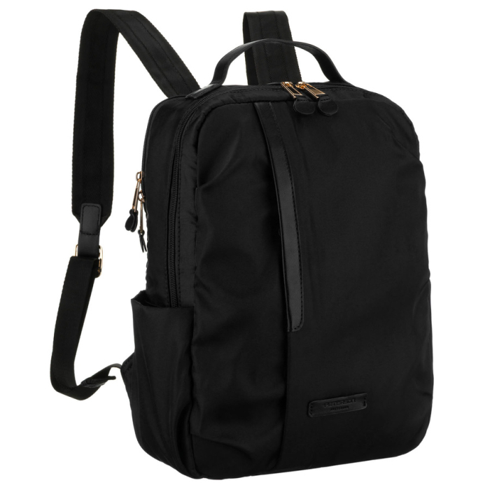 Rucsac negru din nailon pentru femei cu curea de bagaj - Peterson PTR-PTN JN-09-0047 BLACK [1]