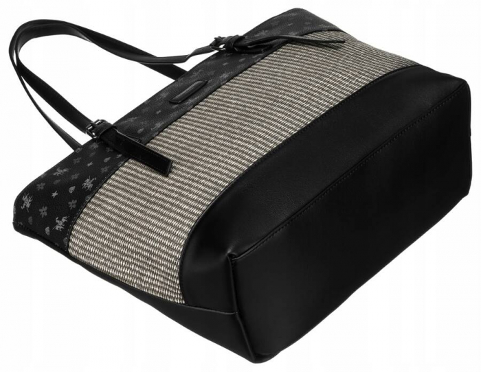 Geantă shopper mare de damă cu mânere reglabile - David Jones PTR-6875-4 BL [7]