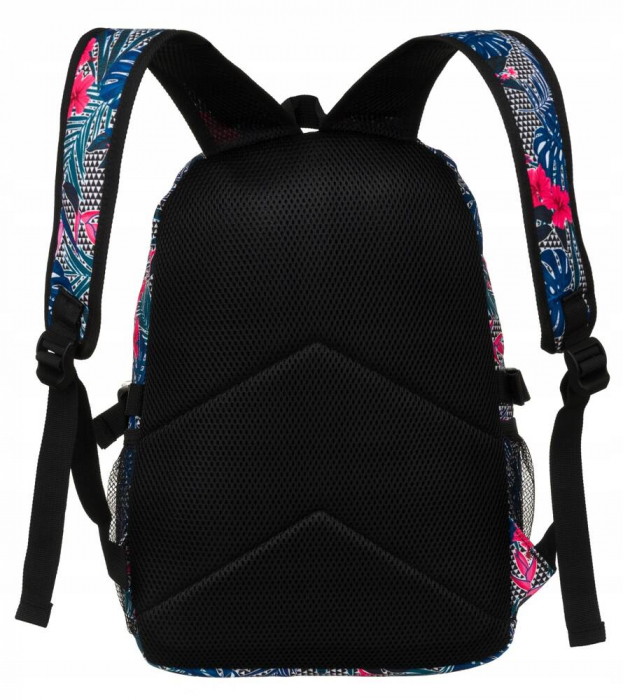 Rucsac pentru școală sport cu model de plante cu buzunar frontal - Peterson PTR-PTN 79907-8306 PRINT [4]