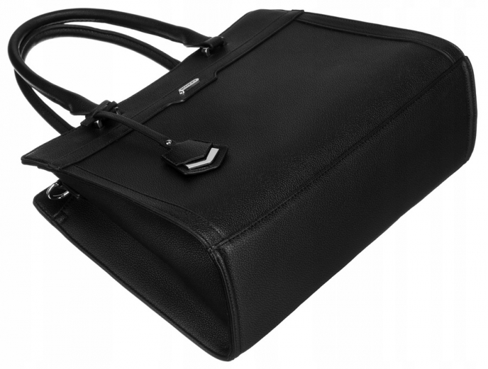 Geanta shopper de dama eleganta, incapatoare, din piele ecologica - Rovicky R-072-02-0317 BL [8]
