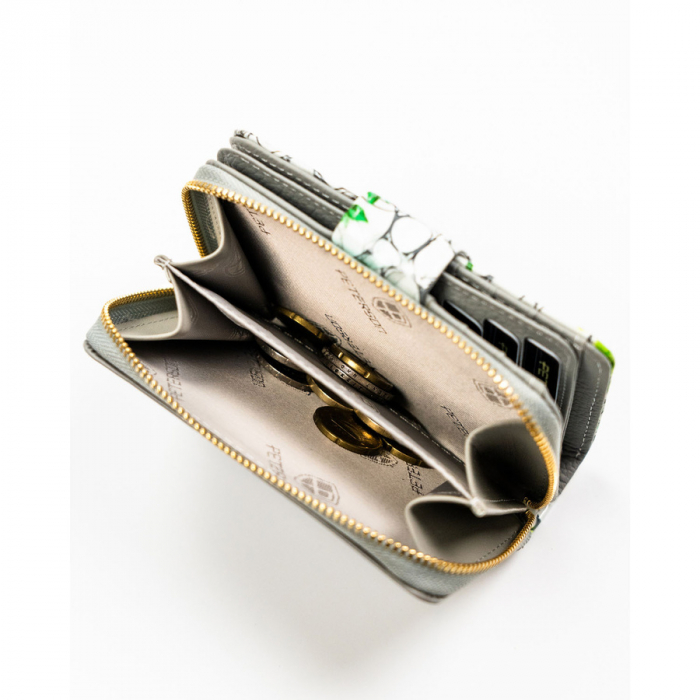 Portofel dama din piele naturala Peterson PTR-PTN PH31-LFL-7247 GR [9]