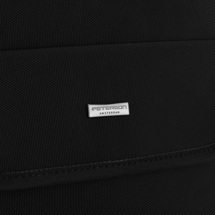 Geantă practică de tip messenger din Cordura neagră, cu închidere cu fermoar și două compartimente - Peterson PTR-PTN-73217-2126 BLACK [4]