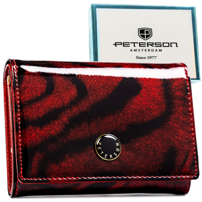 Portofel din piele pentru femei Peterson PTR-PTN PS445-TDS RED [1]