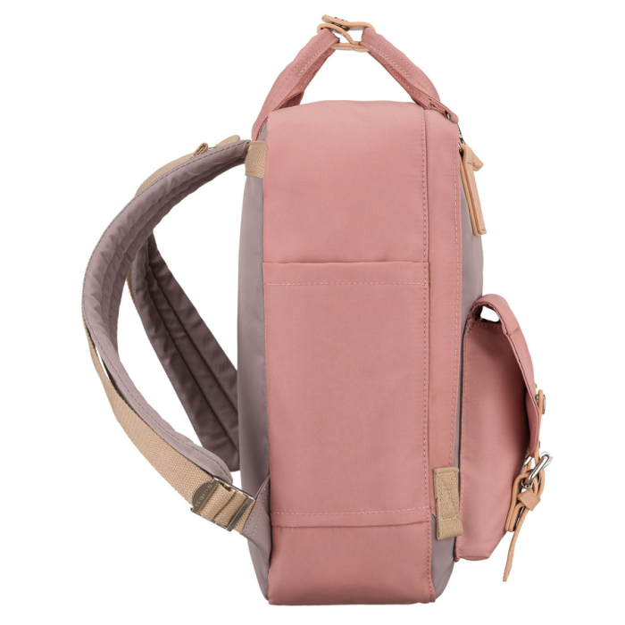 Rucsac de damă roz și gri din poliester și piele ecologică, cu un singur compartiment - Peterson PTR-PTN GAMMA WOODROSE-G [3]