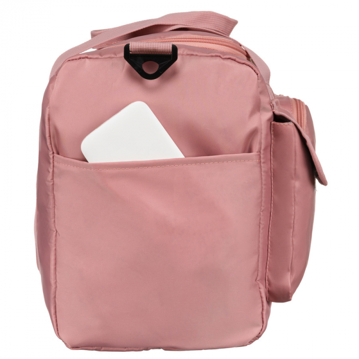 Geantă de voiaj roz din poliester cu buzunare exterioare - Peterson PTR-PTN 23032-8298 PINK [6]