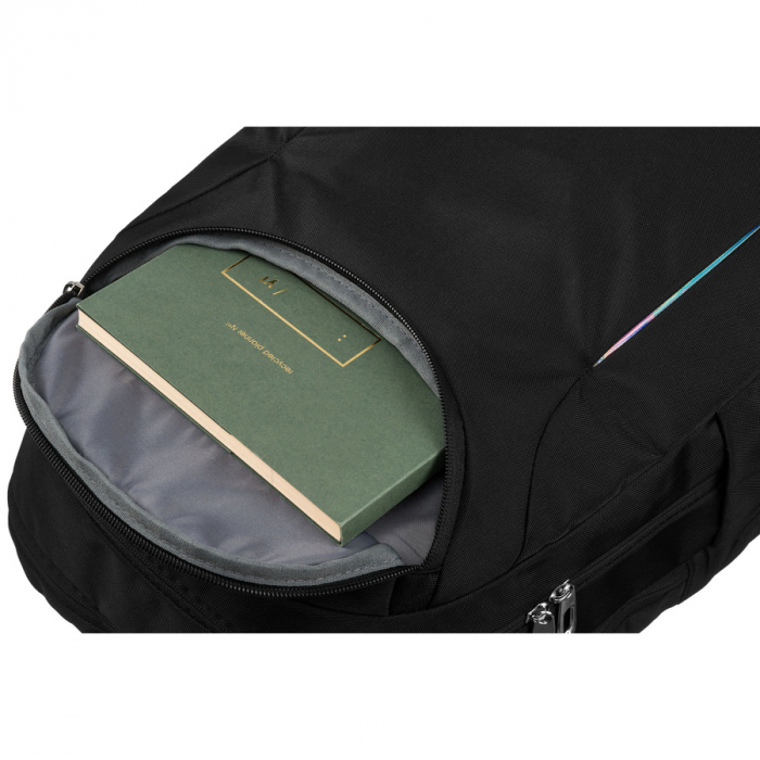 Rucsac urban, încăpător, din nailon negru, cu compartiment pentru laptop - Peterson PTR-PTN 24400-6904 BLACK [13]