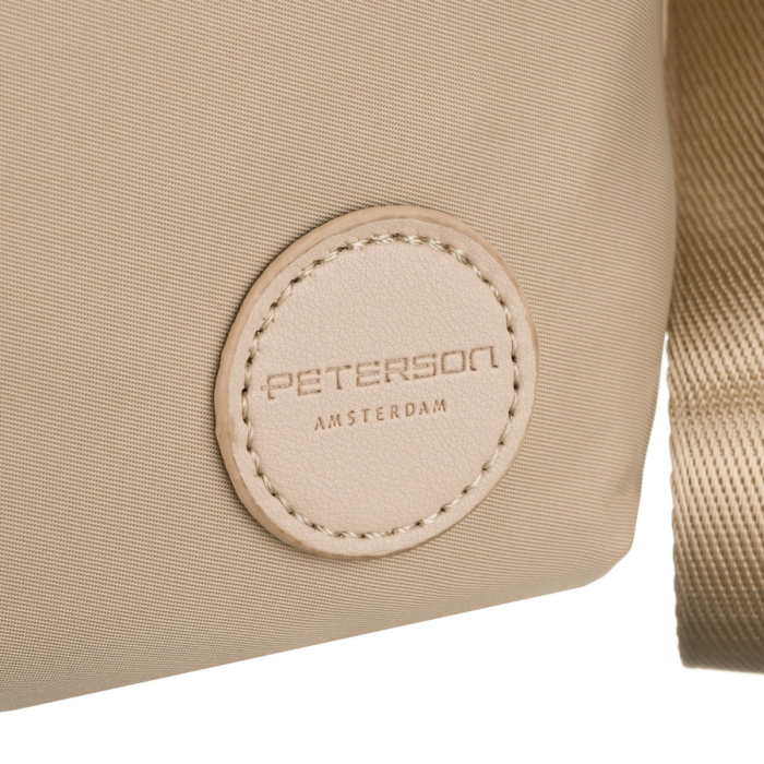Geantă de damă bej din nylon, cu un singur compartiment, închidere cu fermoar - Peterson PTR-PTN JN-13-0245 BEIGE [10]