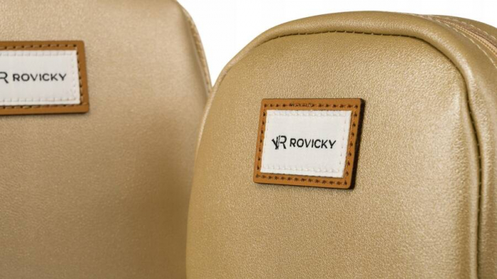 Set doua genti cosmetice dama din piele ecologica - Rovicky PTR-R-261-9381 GOLD [5]