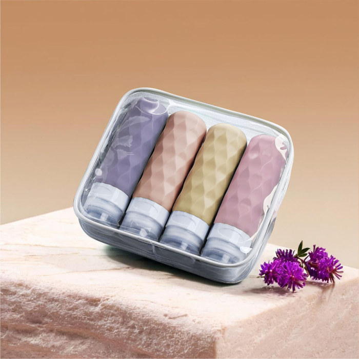 Sticluțe de silicon multicolore, de dimensiuni reduse, ambalate într-o geantă cosmetică - Peterson PTR-SBP-90-SET4-0443 BRO [2]