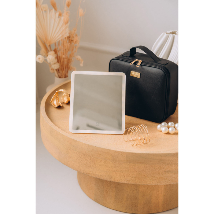 Cutie de bijuterii neagră din piele ecologică, închisă cu fermoar - Peterson PTR-PTN SZK-10-7818 BLAC [13]