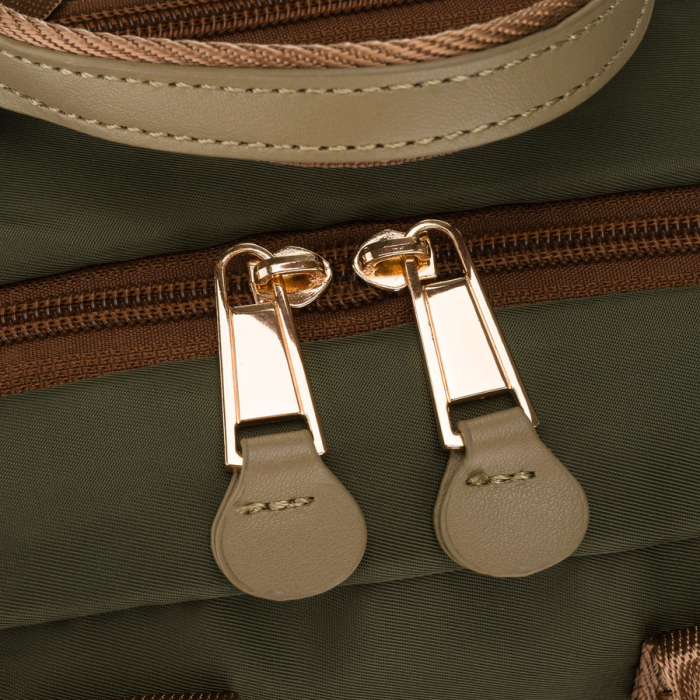Rucsac de damă verde din nailon cu închidere cu fermoar - Peterson PTR-PTN JN-08-0023 GREEN [11]