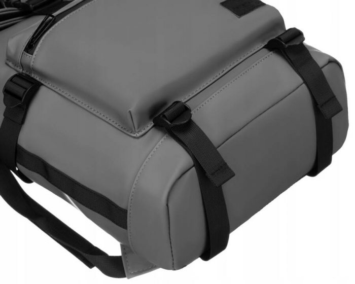Rucsac spațios de oraș gri din poliester - Peterson PTR-PTN NAIROBI-9121 GRA [13]