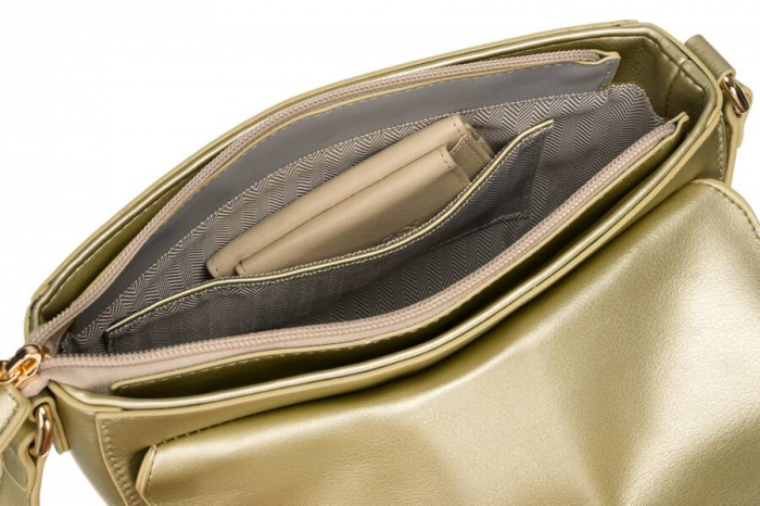 Geantă dama messenger din piele ecologică - Peterson PTR-PTN 1379-9596 GOLD [6]