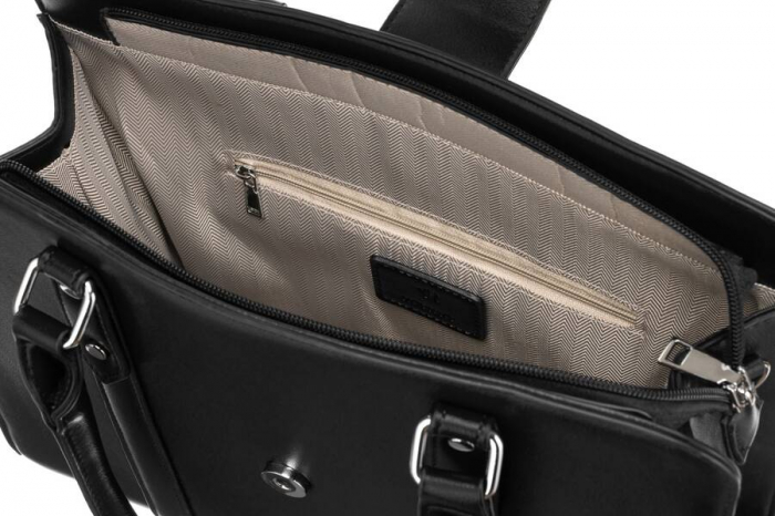 Geanta shopper de dama eleganta din piele ecologica - Rovicky PTR-R-073-04-0485 BL [6]