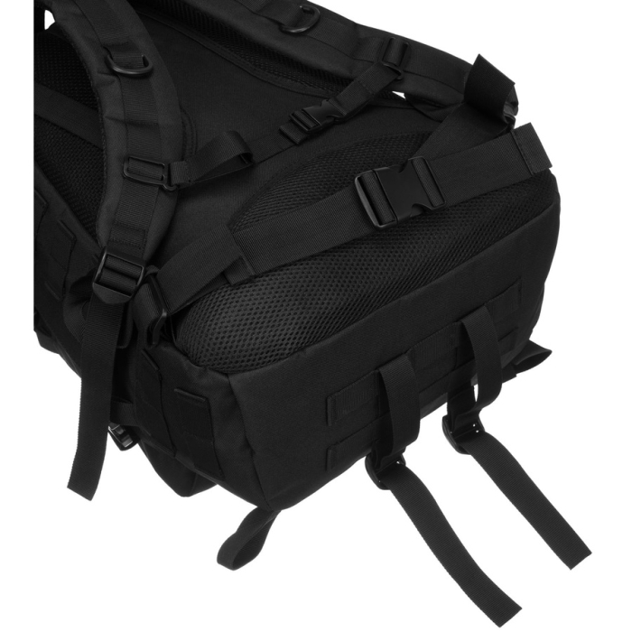Rucsac militar negru cu bretele reglabile, trei compartimente - Peterson PTR-PTN BL003-8069 BLACK [18]