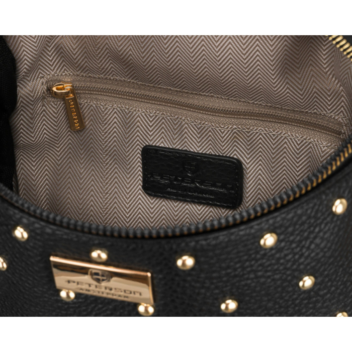 Geantă elegantă de damă din piele ecologică de culoare neagră - Peterson PTR-PTN MIS-03-3582 BLAC [6]