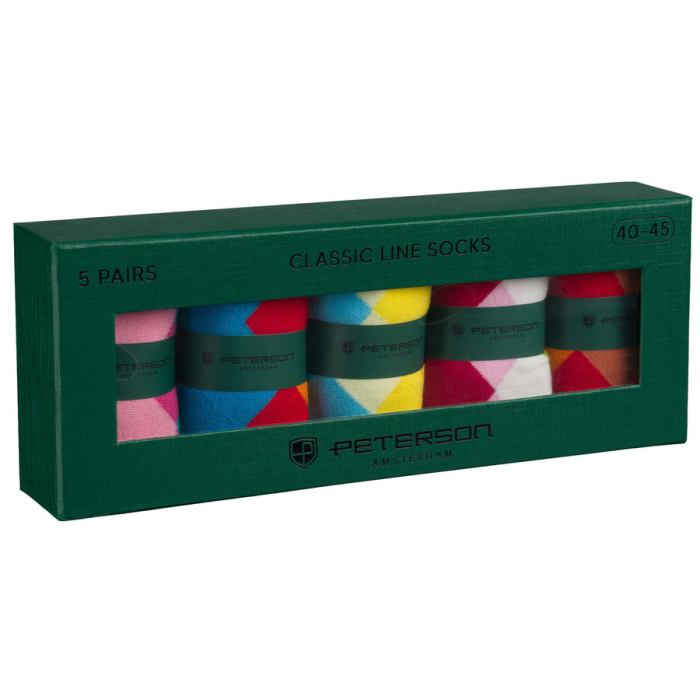 Set de 5 perechi de șosete bărbătești, mărimea 40-45, din bumbac și poliester - Peterson PTR-PTN SML-S5-40-45-RO2 [3]