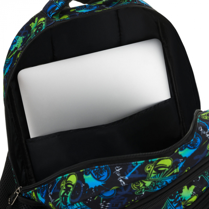 Rucsac școlar din poliester cu model de skateboard - Peterson PTR-PTN BIEDRONKA B25 [10]
