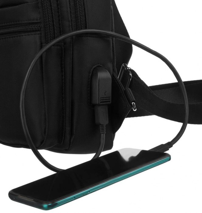 Geanta-rucsac de umar pentru barbati cu port USB - Peterson PTR-PTN 73206-7776 BL [7]