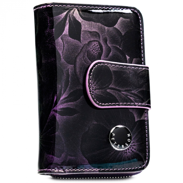 Portofel dama din piele naturala Peterson PTR-PTN PS115-FDS PURPLE [2]