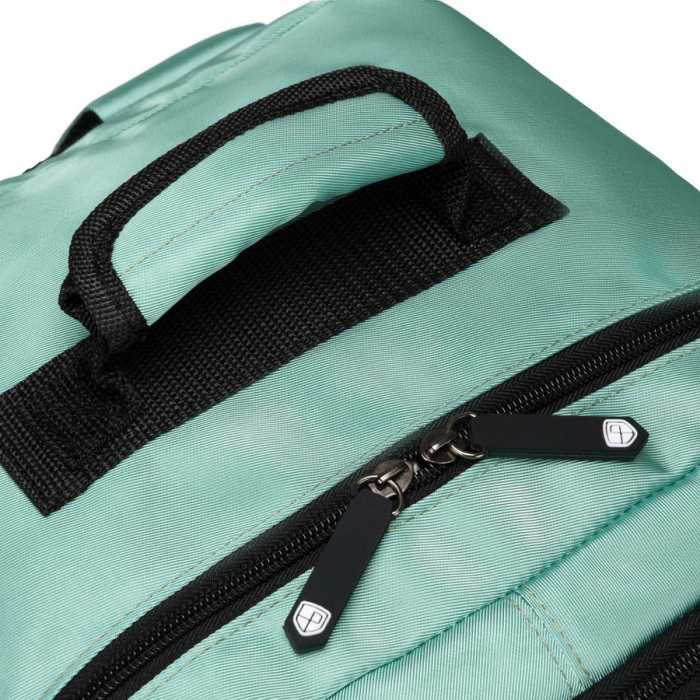 Rucsac de voiaj turcoaz cu două compartimente, cu mâner pentru valiză și port USB - Peterson PTR-PTN APP-6677 TURQUOI [14]