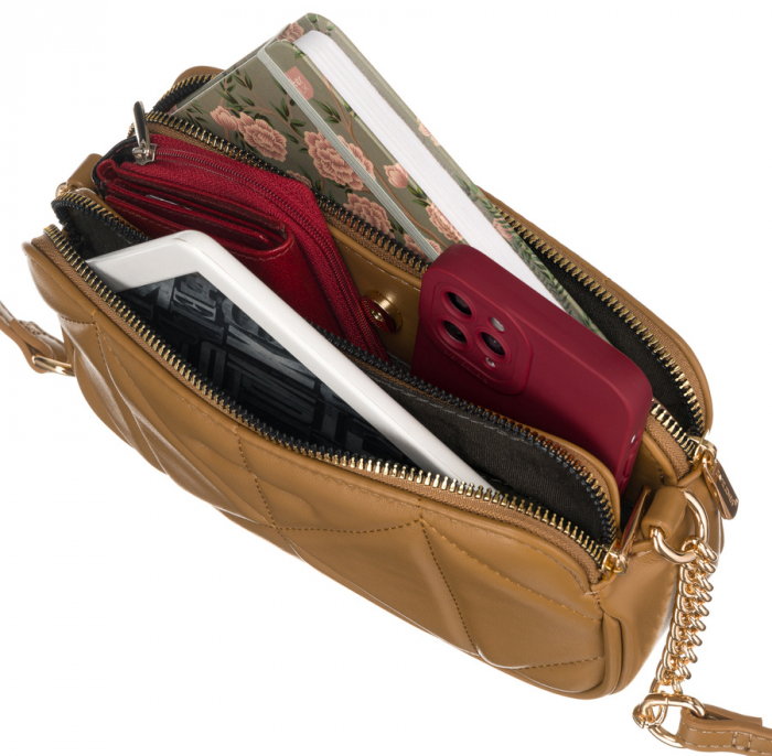 Geanta de dama eleganta, matlasata, din piele ecologica - David Jones CM6792 CA [8]