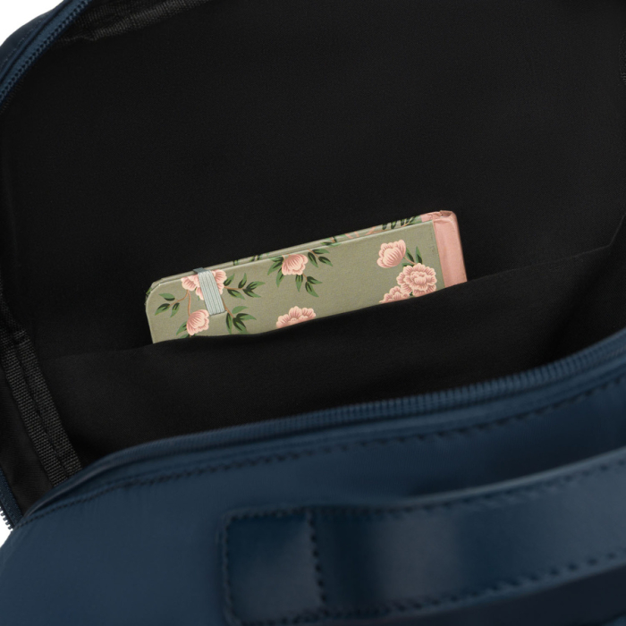 Rucsac de damă din nylon bleumarin cu mâner pentru prindere la valiză - Peterson PTR-PTN JN-09-0054 NAVY [18]